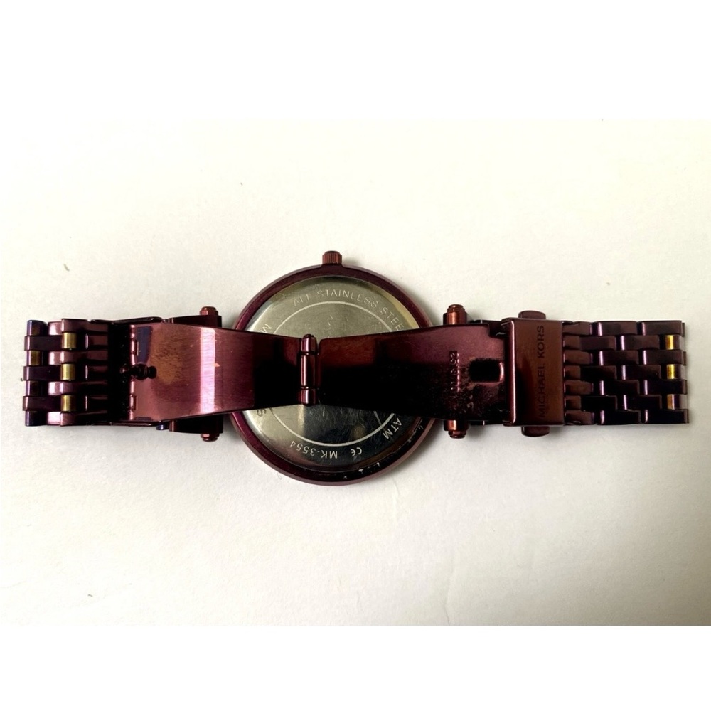 BNWT!!!! Michael Kors Darci Plum Watch - Picture 5 of 11